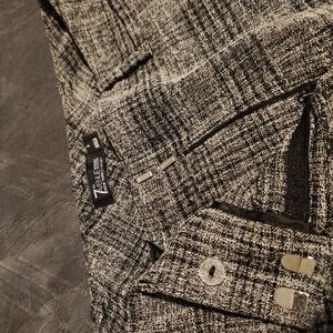 Black and Gray Plaid Pants